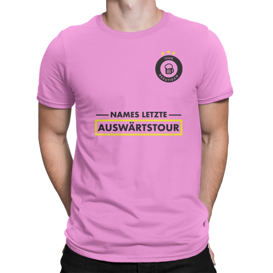 Herren Unisex Kurzarm T-Shirt Die letzte Auswärtstour Junggesellenabschied JGA